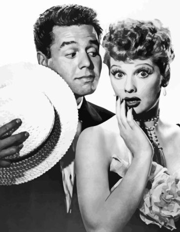 Monochrome I Love Lucy Paint By Numbers