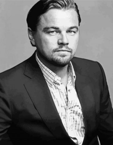 Leonardo DiCaprio Monochrome Movie Scene Paint By Numbers