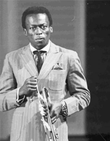Monochrome Miles Davis Paint By Numbers