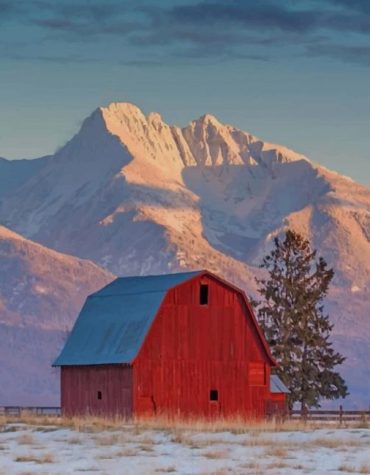 Montana Mountain Scenery Paint By Numbers