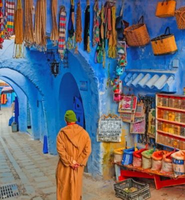 Blue Streets of Chefchaouen Paint By Numbers