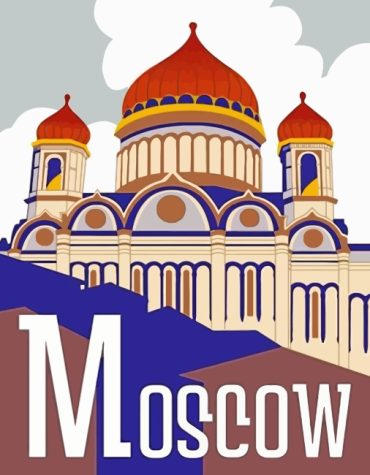 Moscow Cityscape Paint By Numbers