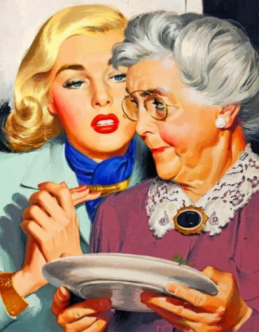 Mother Daughter Vintage Scene Paint By Numbers