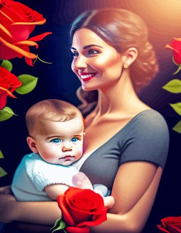 Mother and Son Newborn Paint By Numbers