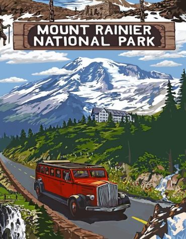 Mount Rainier Nature Paint By Numbers