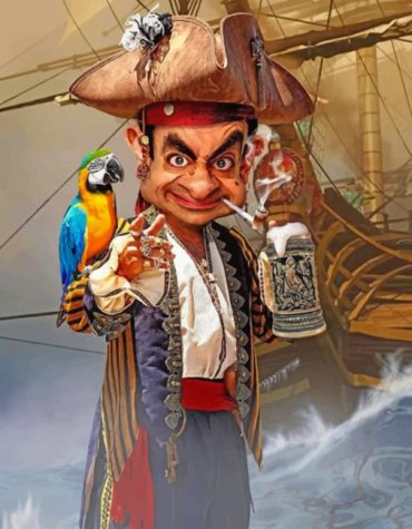 Mr Bean Pirate Adventure Paint By Numbers