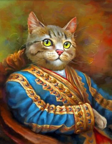 Mr Cat Pet Portrait Paint By Numbers