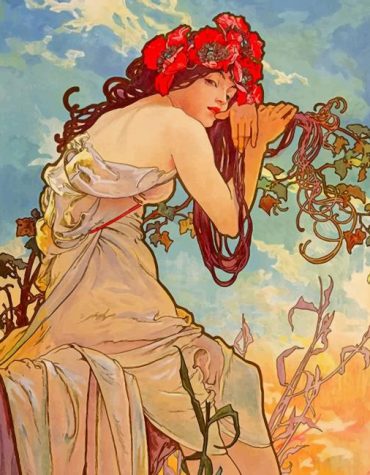 Aesthetic Alphonse Mucha Paint By Numbers