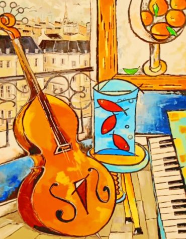 Vintage Music Instruments Paint By Numbers