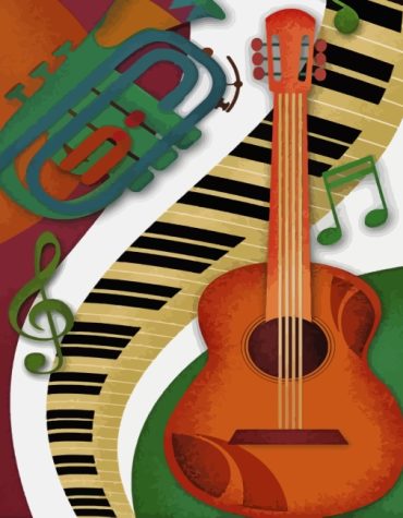 Musical Jazz Scene Paint By Numbers