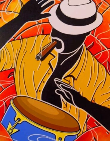 Musician African Man Paint By Numbers