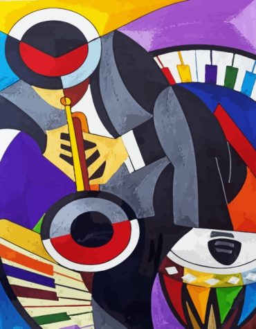 Aesthetic Jazz Musician Paint By Numbers