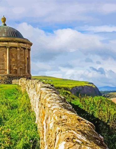 Mussenden Temple Coastal View Paint By Numbers