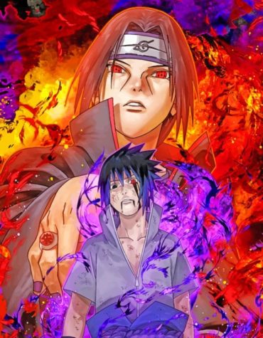Naruto Sasuke Itachi Paint By Numbers