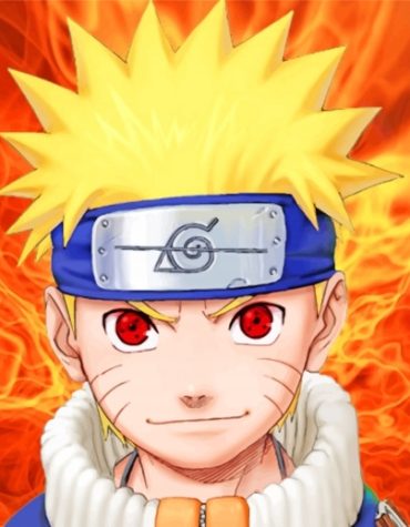 Fiery Naruto Uzumaki Theme Paint By Numbers