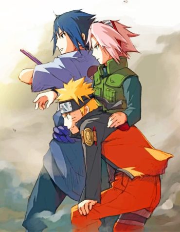 Anime Naruto Trio Paint By Numbers