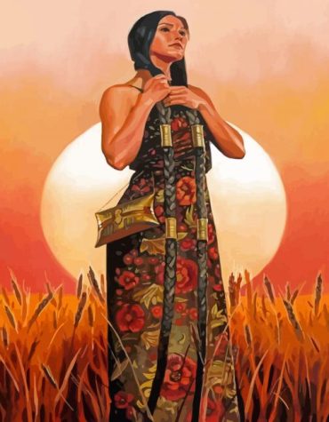 Hawaiian Woman Moonlit Paint By Numbers