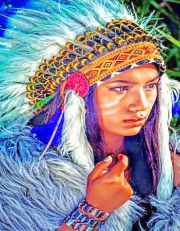 Native American Girl Paint By Numbers