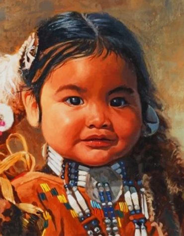 Native American Girl Paint By Numbers