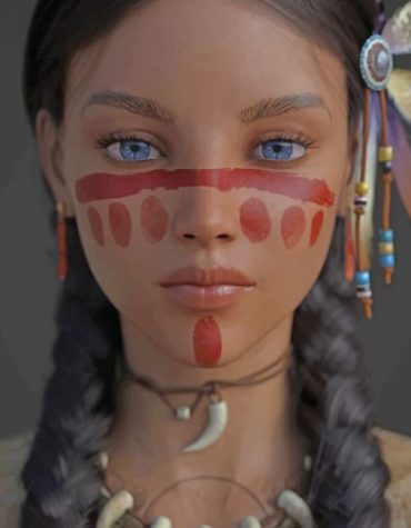 Native American Girl Paint By Numbers