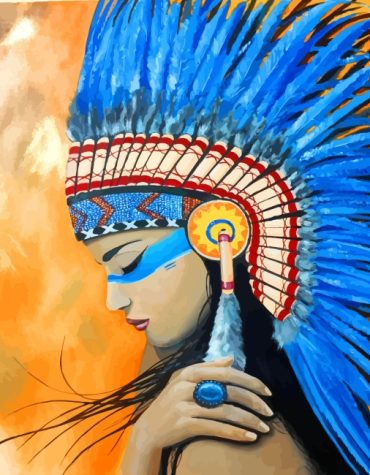 Native American Woman Paint By Numbers