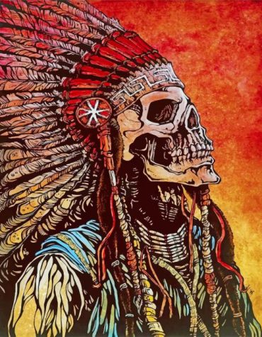 Native American Skeleton Paint By Numbers