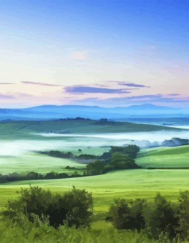 Serene Mountain Scenery Paint By Numbers