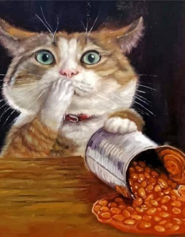 Naughty Cat Animal Painting Paint By Numbers