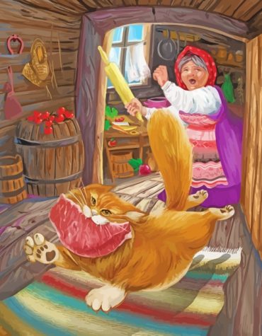 Naughty Cat Funny Paint By Numbers