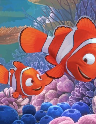 Nemo Inspired Animation Paint By Numbers