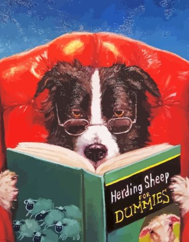 Nerdy Black Dog Paint By Numbers