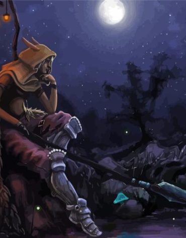 Moonlit Night Elf Fantasy Paint By Numbers