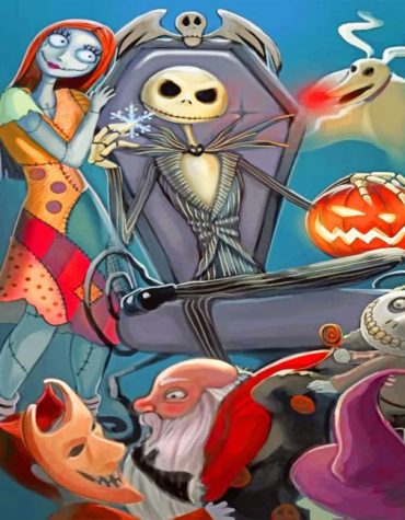 Nightmare Before Christmas Jack Skellington Paint By Numbers
