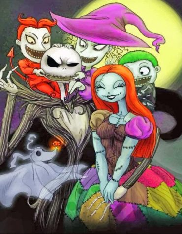 Jack Skellington Halloween Paint By Numbers