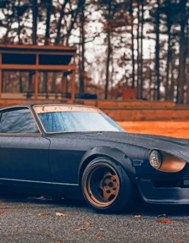 Black Nissan Fairlady Car Paint By Numbers