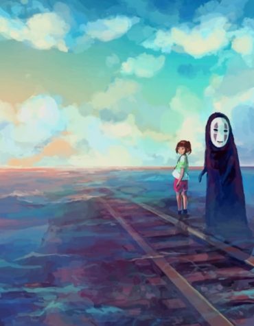 Chihiro and No Face Spirited Away Paint By Numbers