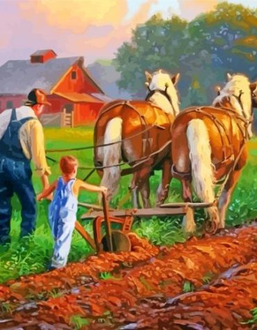 Countryside Farm Landscapes Paint By Numbers