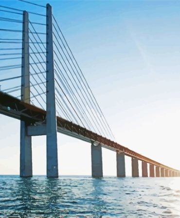 Seaside Bridge Northern Ireland Paint By Numbers