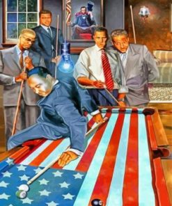 Obama, Malcolm X, MLK Paint By Numbers
