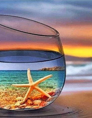 Ocean Beach Glass Paint By Numbers