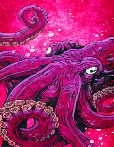 Pink Sea Creature Paint By Numbers