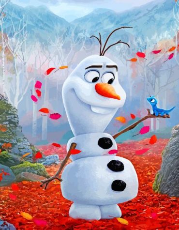Olaf Frozen Christmas Paint By Numbers