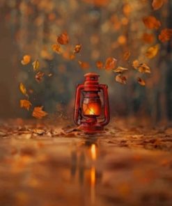 Vintage Lantern Charm Paint By Numbers