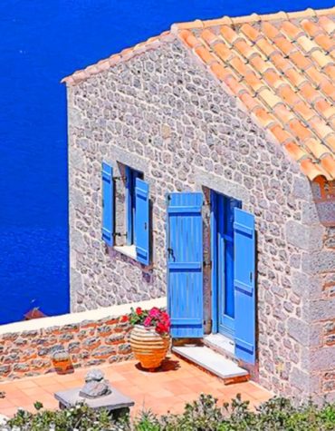Stone House Near Croatian Beach Paint By Numbers