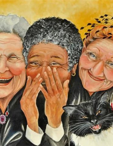 Old Friends Laughing Paint By Numbers