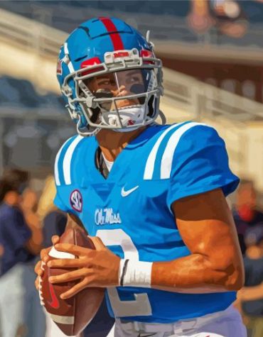 Ole Miss Football Club Player Paint By Numbers