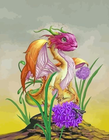 Onion Dragon Fantasy Paint By Numbers