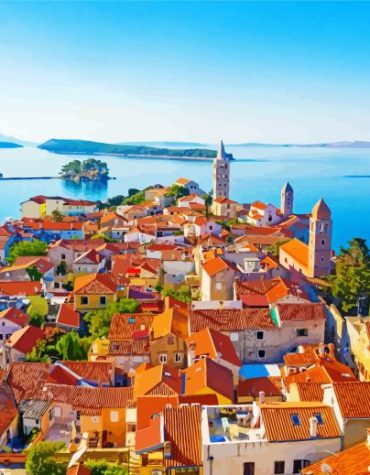 Seaside Opatija Buildings Paint By Numbers