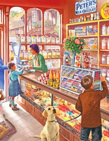 Vintage Candy Shop Paint By Numbers
