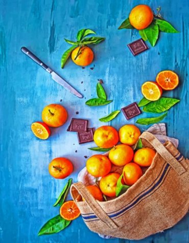 Chocolate and Orange Paint By Numbers